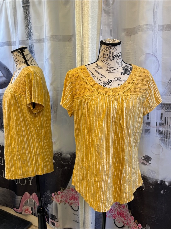Sonoma Tops - Sonoma Mustard Yellow Blouse